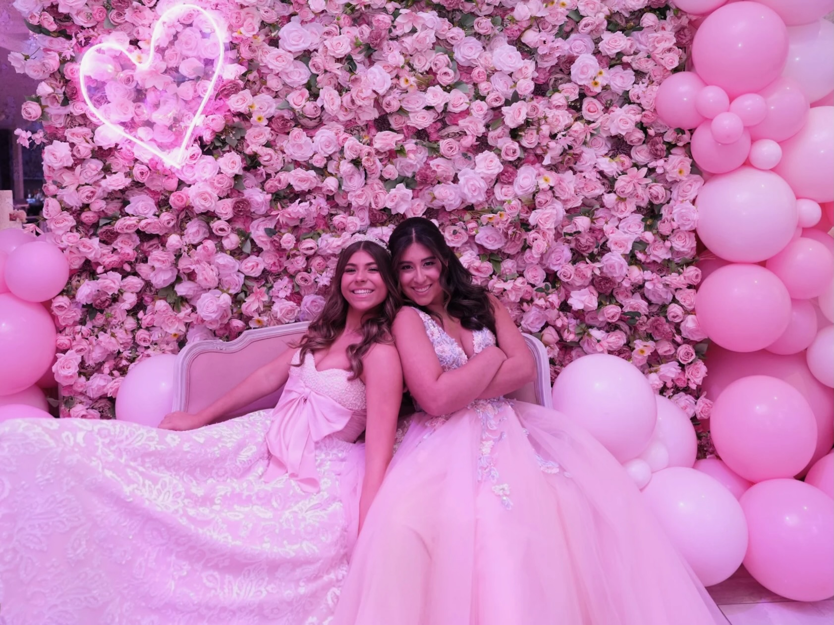 Luxury birthday backdrop setup and floral décor in New Jersey