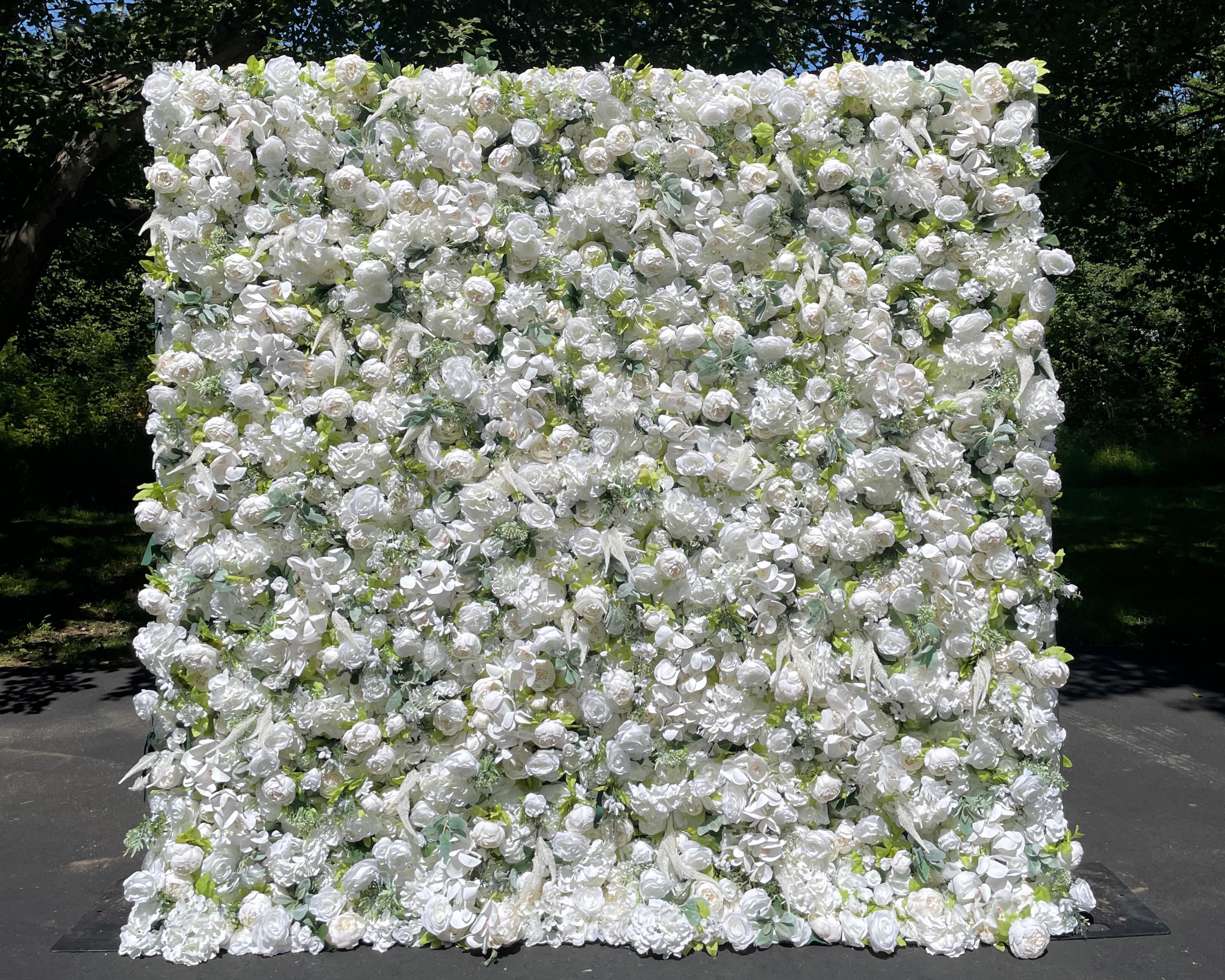 Bridal shower backdrop rental with luxury floral décor in New Jersey