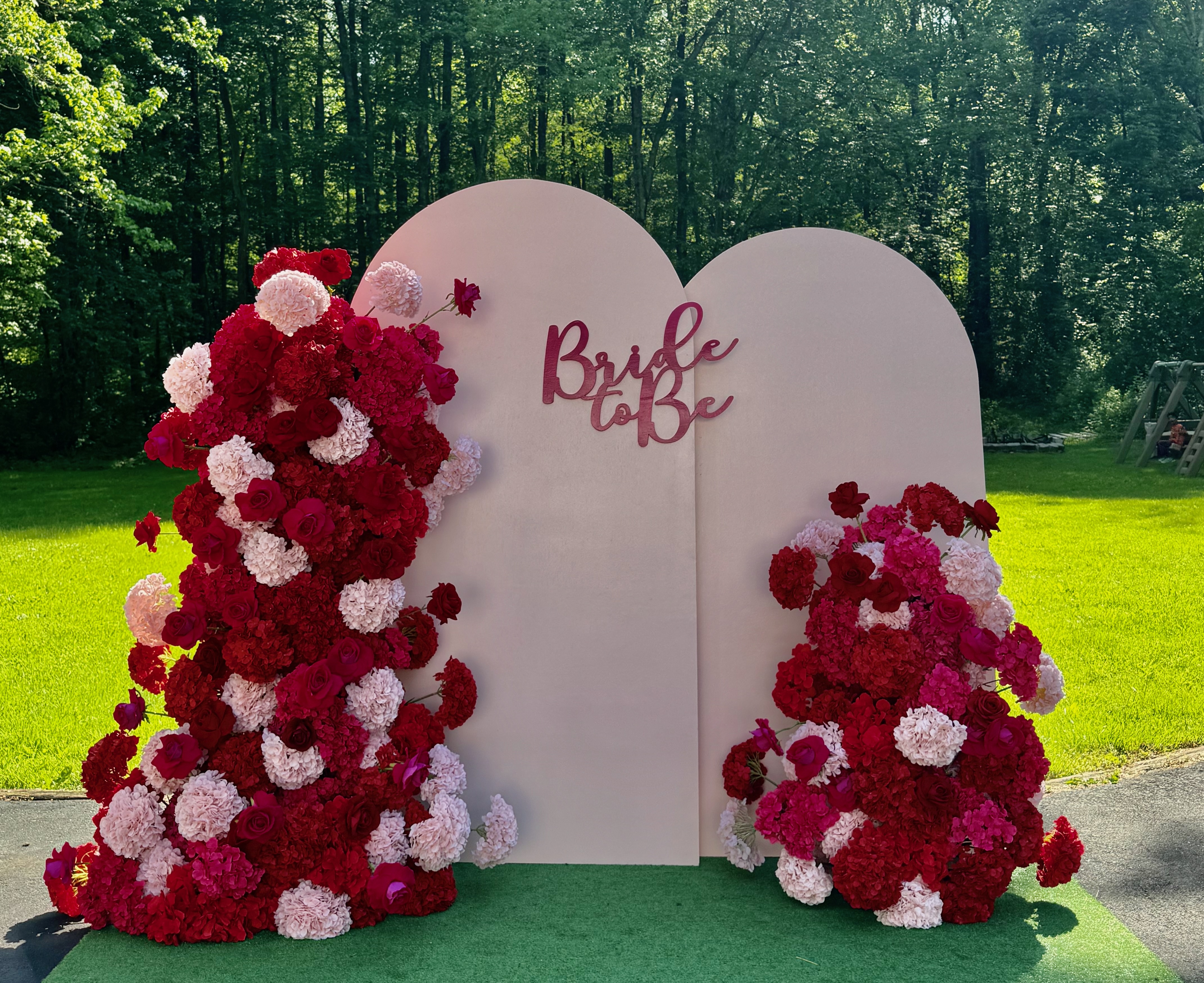 Elegant bridal shower décor with floral styling in New Jersey