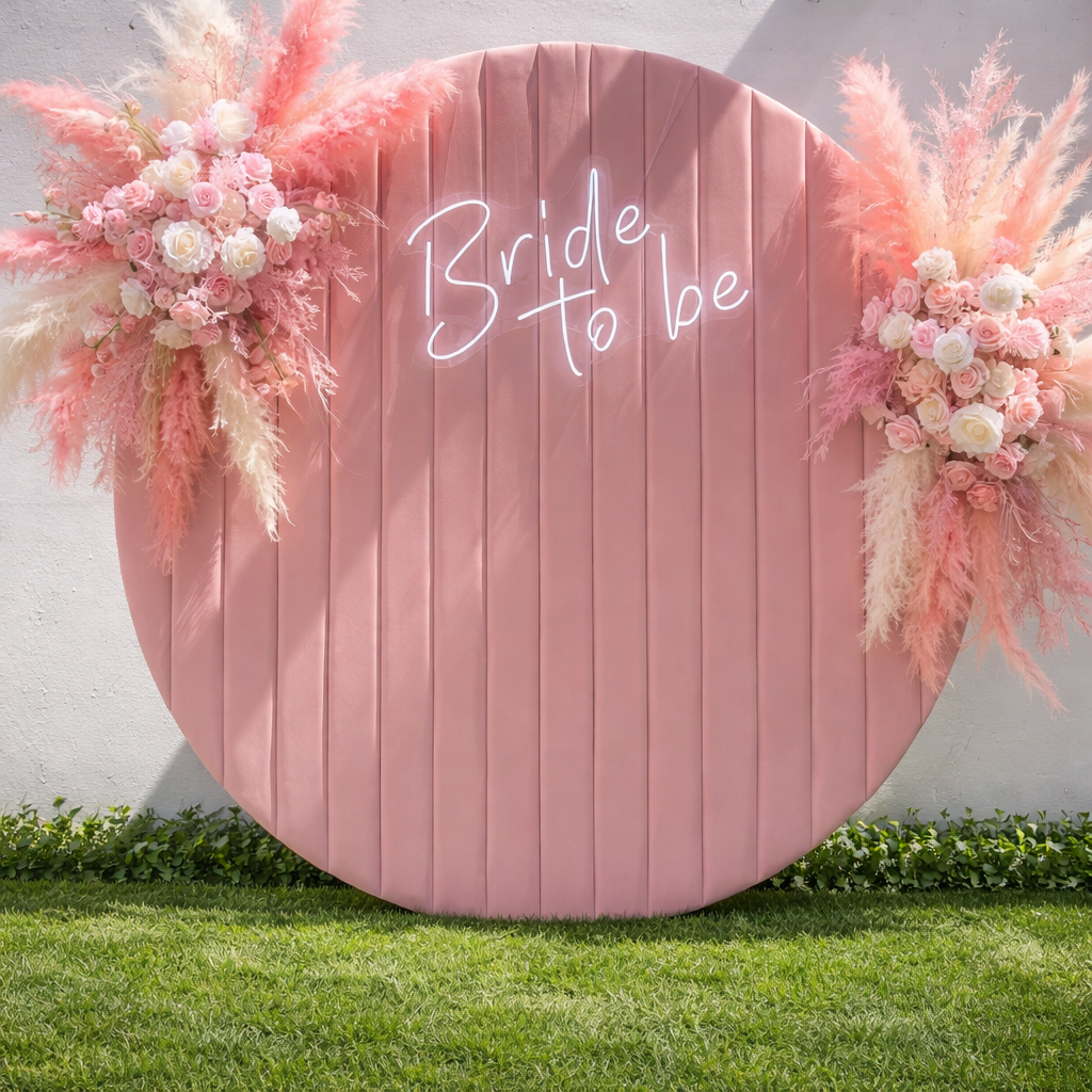 Luxury bridal shower event décor and floral backdrop in New Jersey